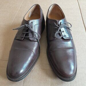Cole Haan Men’s Formal Brown Cap Toe Leather Oxford Dress Shoes Size 10